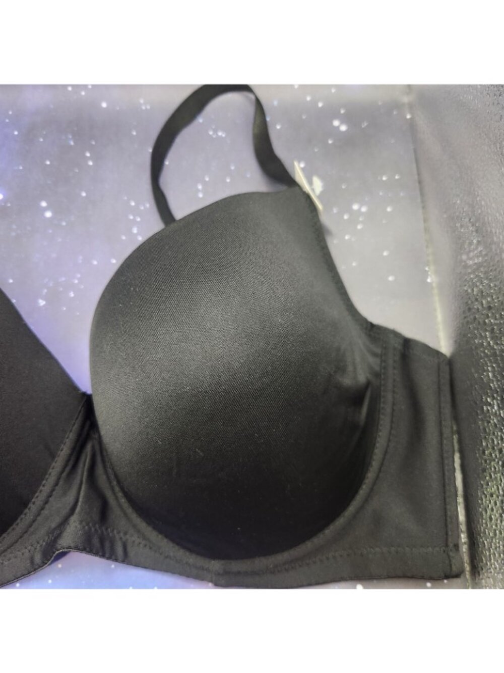 Panties Plus Black Color Underwire Bra 42 C 42C Smooth Full Coverage NEW - Picture 3 of 12